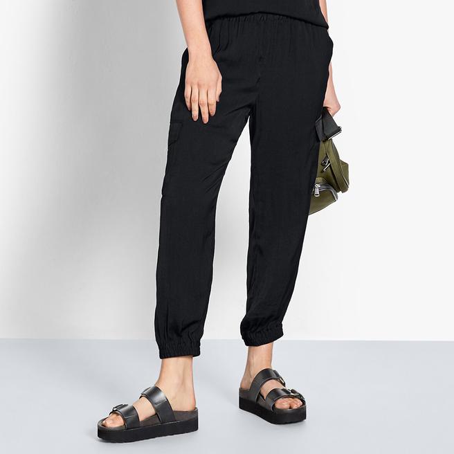 hush Black Nino Cargo Trousers
