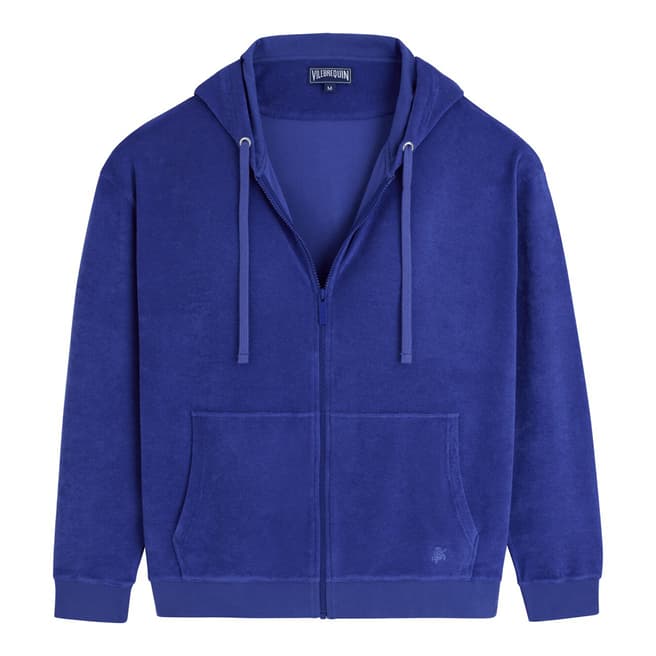 Vilebrequin Blue Terry Zip Sweatshirt