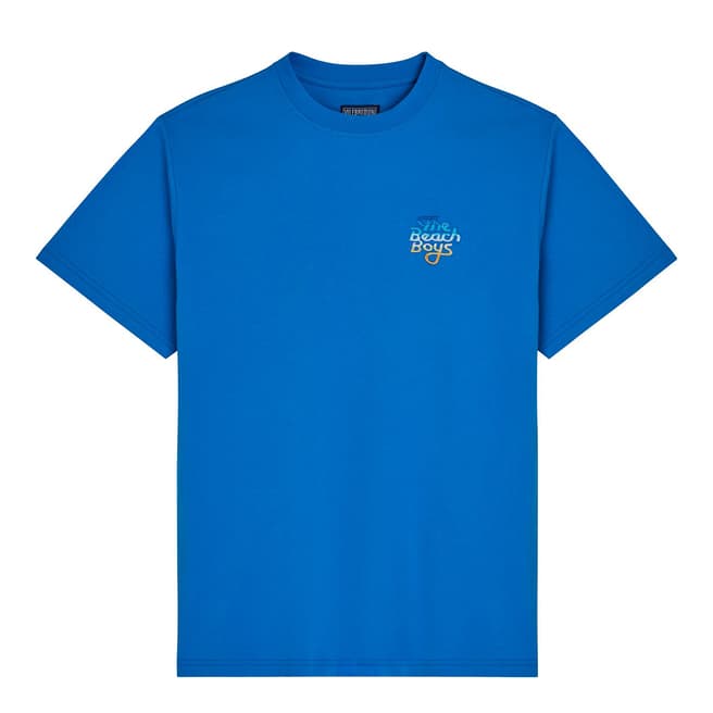 Vilebrequin Blue Gradient Embroidered Logo T-Shirt
