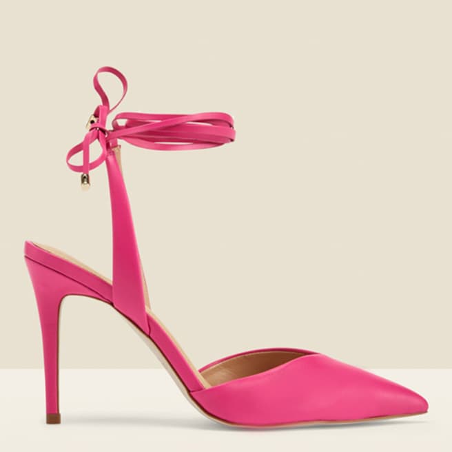 SOSANDAR Pink Valeria Leather Heel