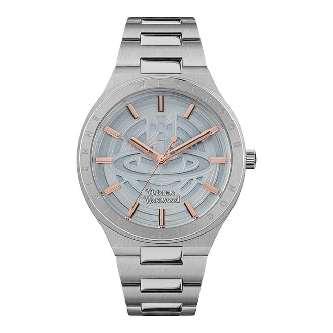Vivienne Westwood Eltham Ladies Quartz Watch with Pale Blue Dial And Stainless Steel Bracelet