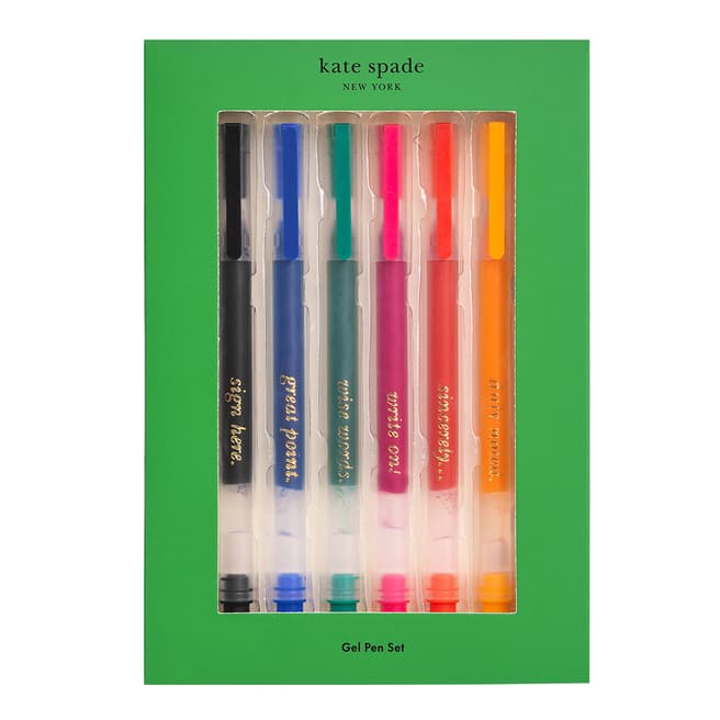 Kate Spade Gel Pen Set, Assorted Colorblock