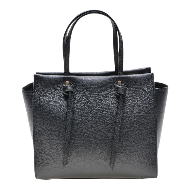 Roberta M Black Leather Handbag