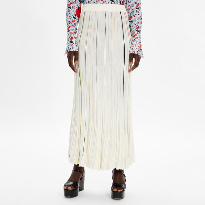 Sonia Rykiel Cream Linen Blend Maxi Skirt