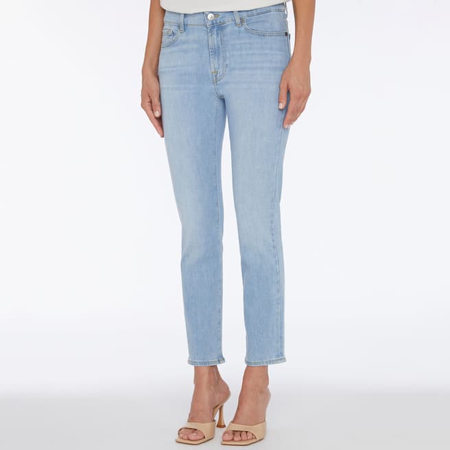 7 For All Mankind Light Blue Roxanne Stretch Jeans