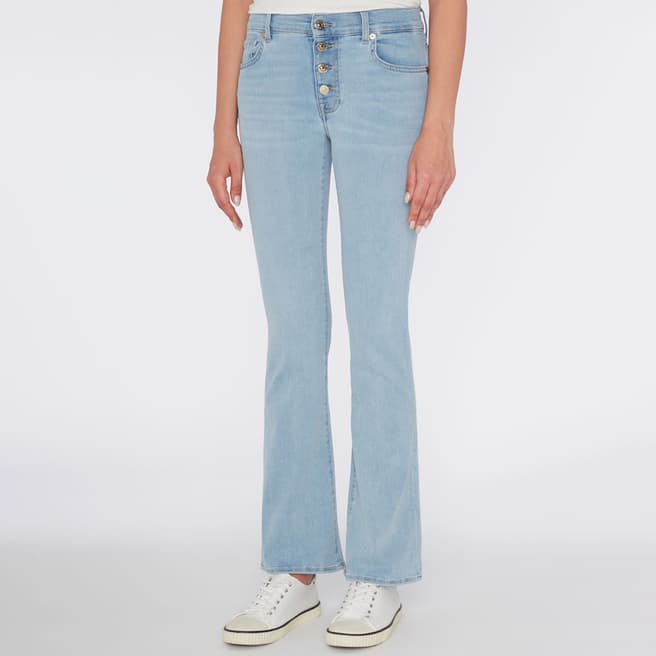7 For All Mankind Light Blue Bootcut Stretch Jeans