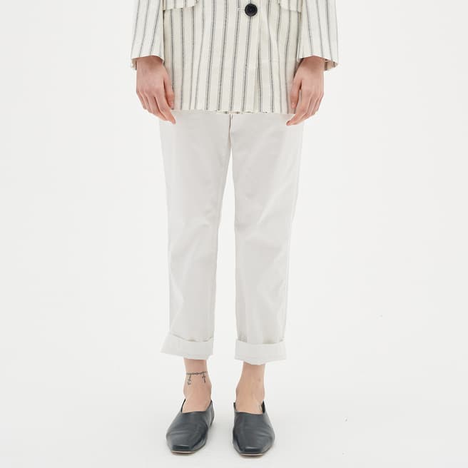 Inwear White Annalee Cotton Trousers