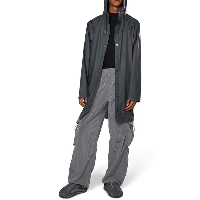 RAINS Slate Unisex Waterproof Long Raincoat