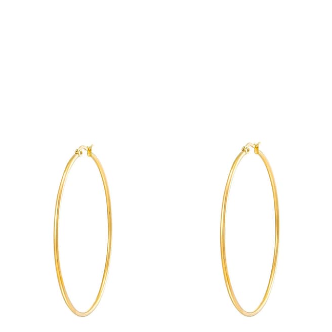 Chloe Collection by Liv Oliver 18K Gold Statement Large Hoop Earrings