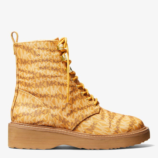 Michael Kors Yellow Haskell Boots