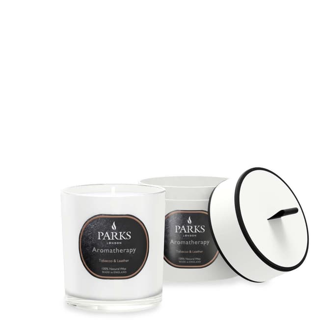 Parks London Tobacco & Leather 1 Wick Candle 300ml - Aromatherapy