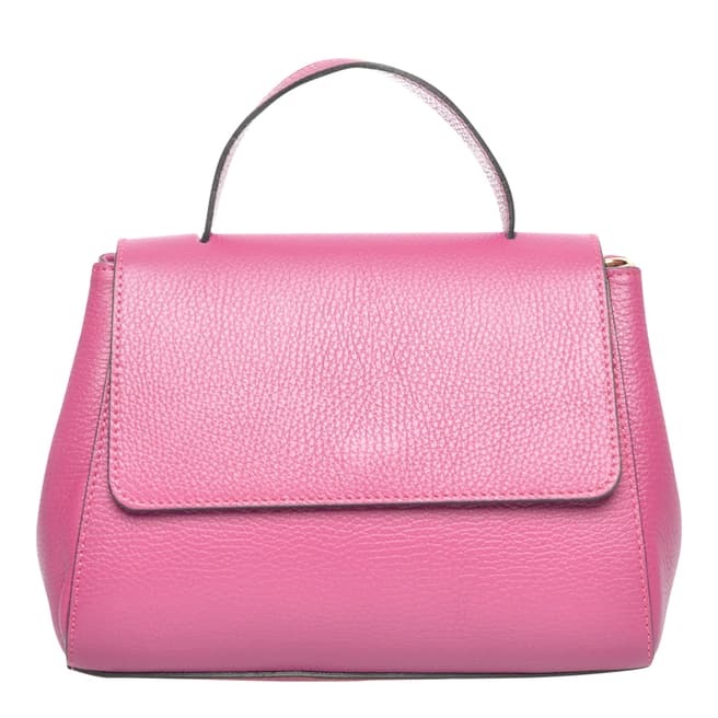 Luisa Vannini Pink Italian Leather Handbag
