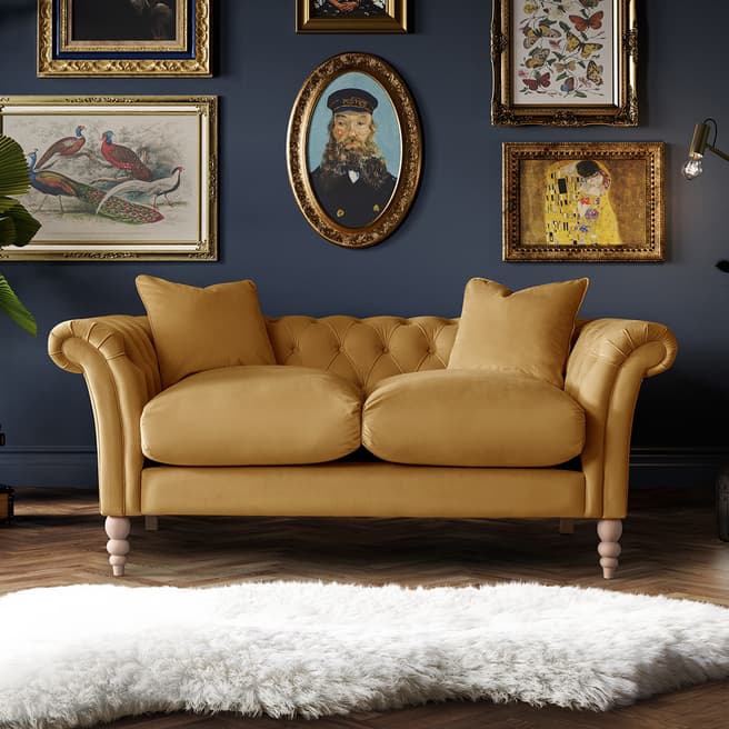The Great Sofa Company The Mayfair Medium Sofa, Velvet Ochre