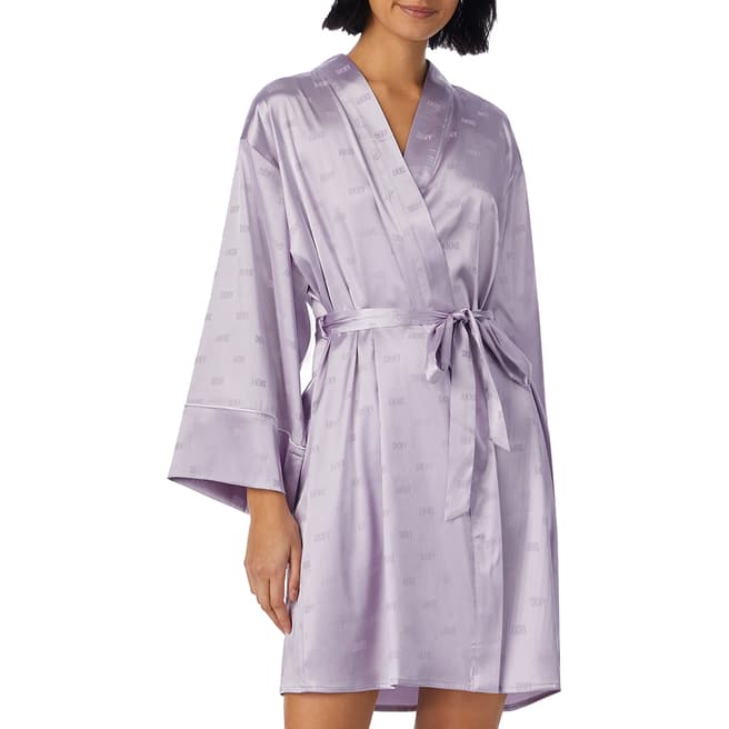 DKNY Lilac Stay Bright Sleeve Robe