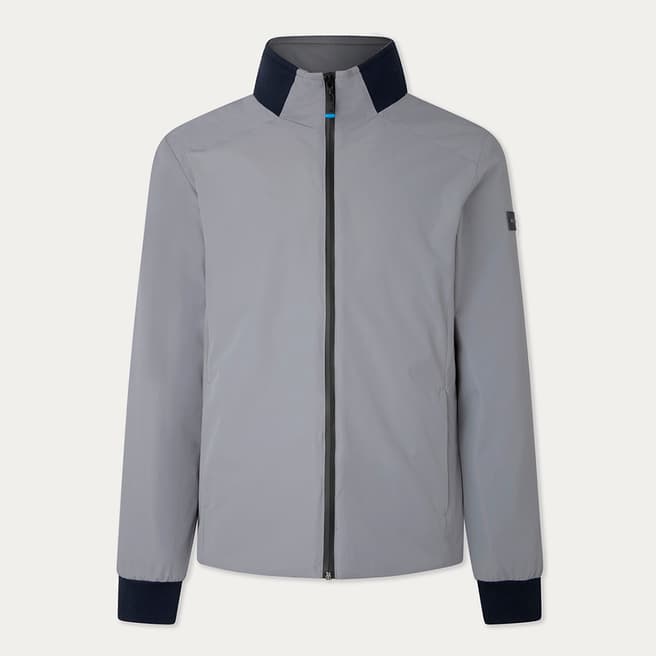 Hackett London Grey Stretch Quilt Jacket