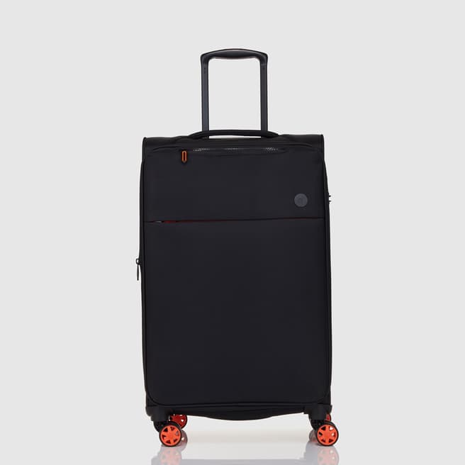 NERE TRAVEL Edit 69cm Suitcase in Black/Orange