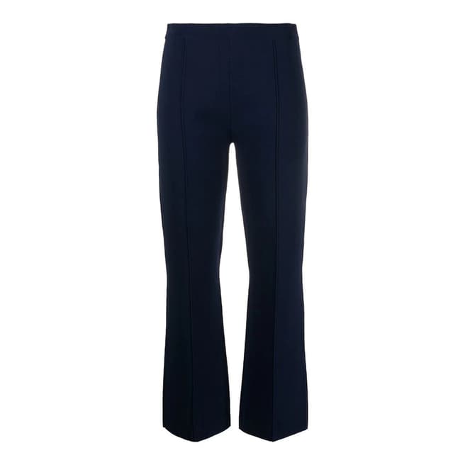 Theory Navy Flared Trousers