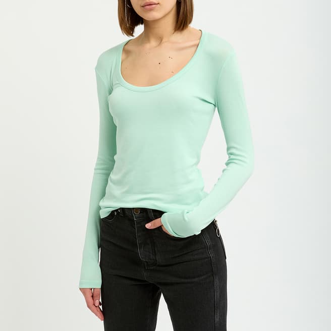 Max&Co. Mint Dandismo Long Sleeve Top