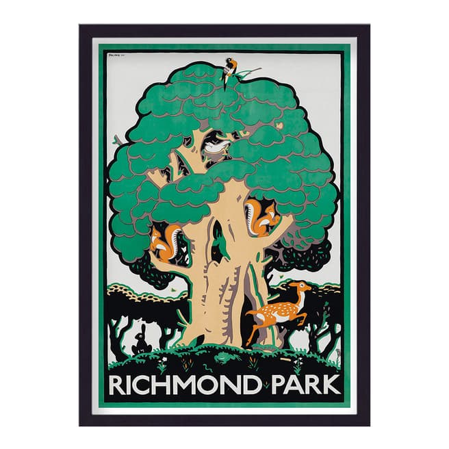 Vintage Travel Posters Vintage London Transport Richmond Park Print 44x33cm Framed Print