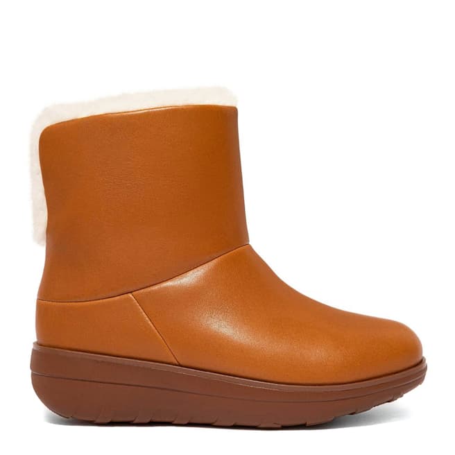 FitFlop Tan Mukluk Leather Shearling Boot