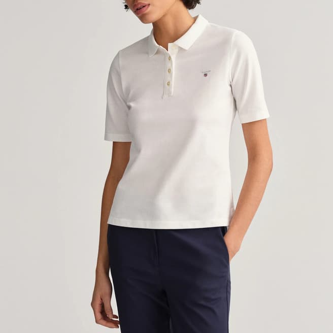 Gant White Original Polo Shirt