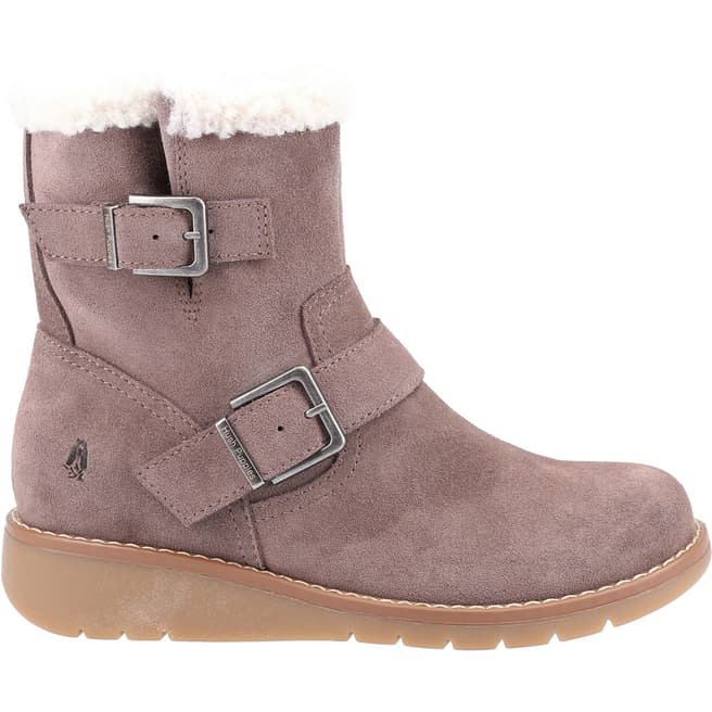 Hush Puppies Taupe Lexie Suede Ankle Boots