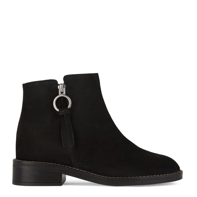 Geox Black Suede Larysse Ankle Boot
