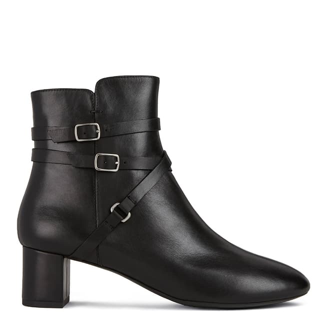 Geox Black Suede Pheby 50 Ankle Boot