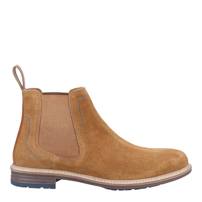 Hush Puppies Tan Justin Suede Chelsea Boots