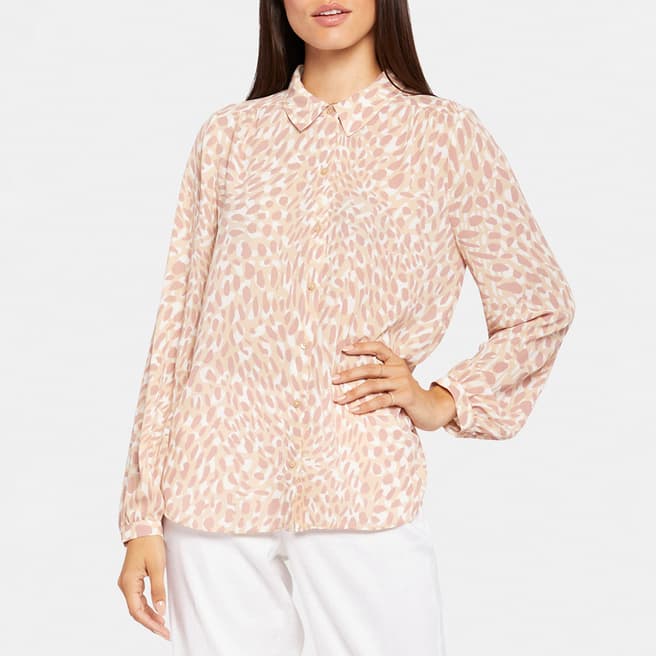 NYDJ Pink Floral Relaxed Blouse