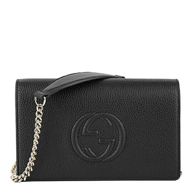 Gucci Black Gucci GG Soho Chain Wallet Bag