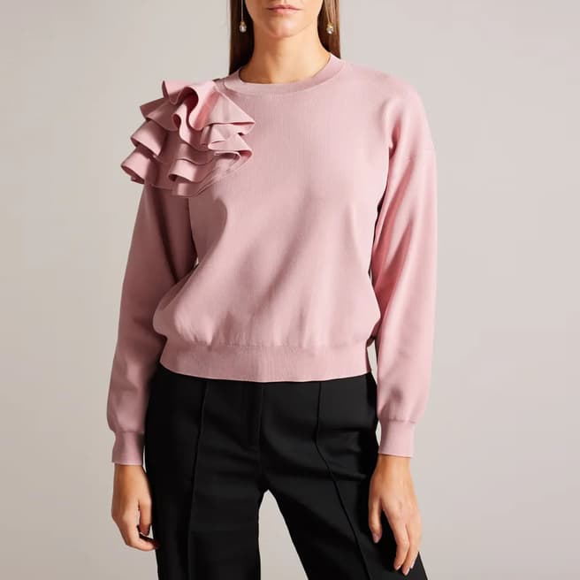 Ted Baker Pink Debroh Easy Fit Sweatshirt