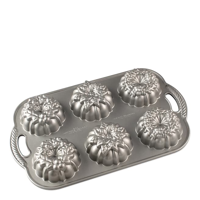 Nordic Ware Silver Wreathlettes Pan