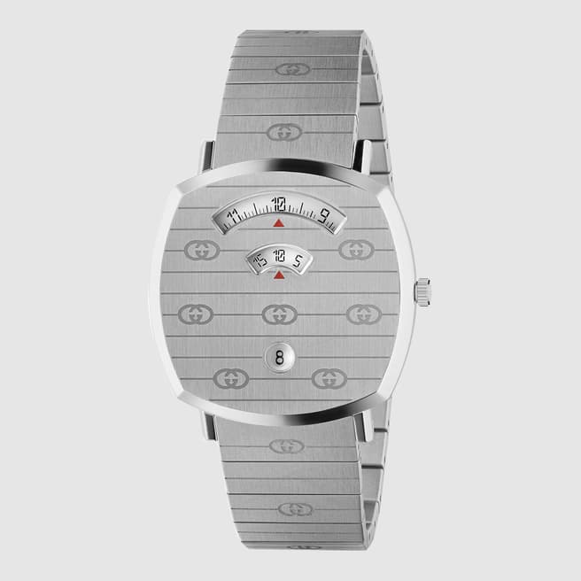 Gucci Grip Watch 38mm in Grey Stainless Steel 