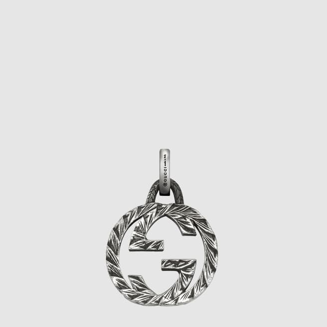 Gucci Interlocking Necklace Charm in 925 Sterling Silver