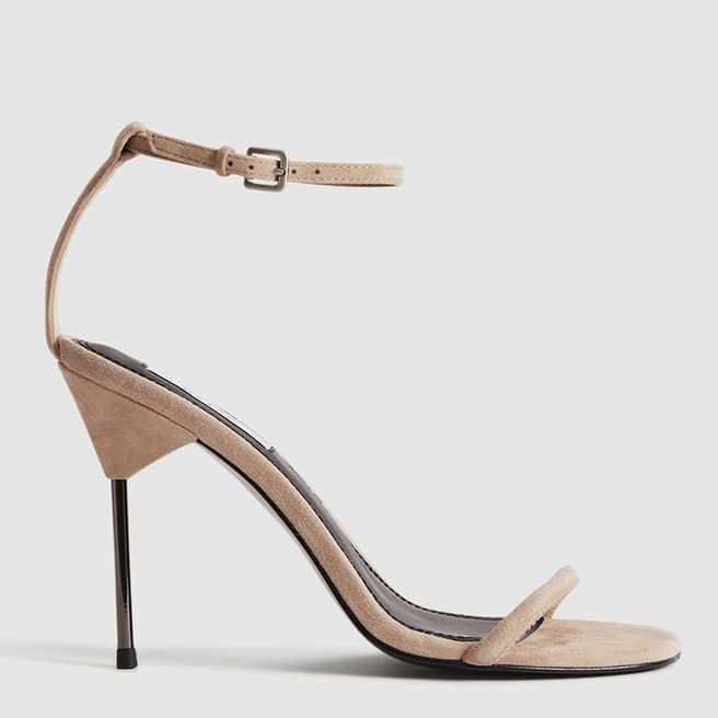 Reiss Pink Carey Strappy Pin Heels