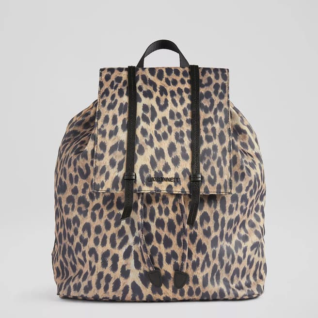 L K Bennett Leopard Billie Backpack