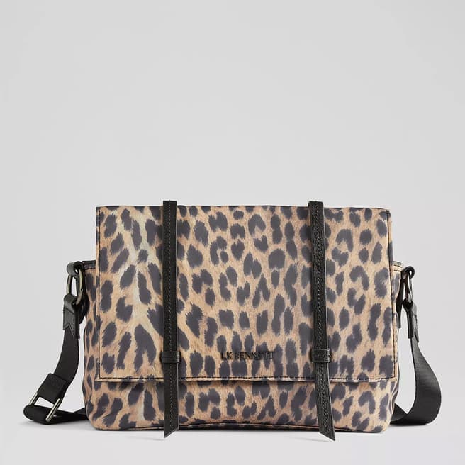 L K Bennett Leopard Rain Shoulder Bag