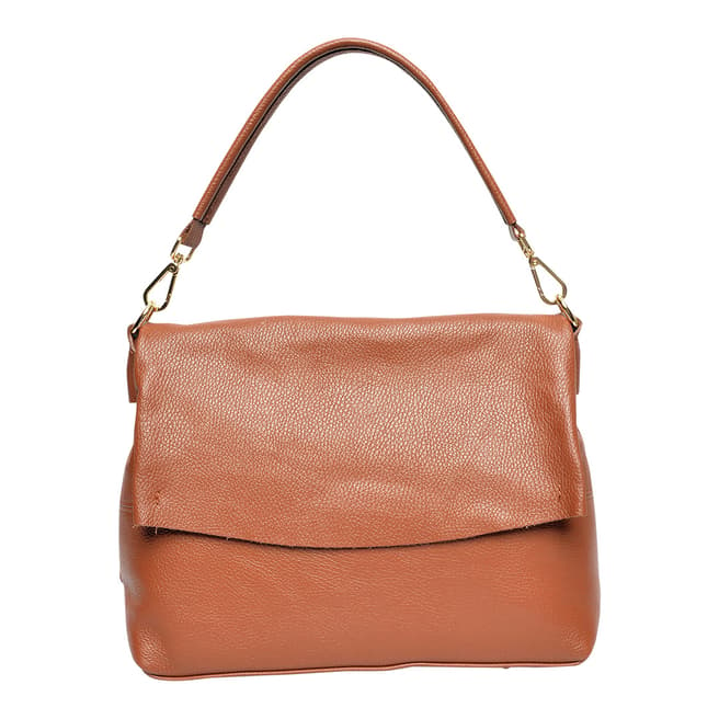 Carla Ferreri Brown Italian Leather Handbag