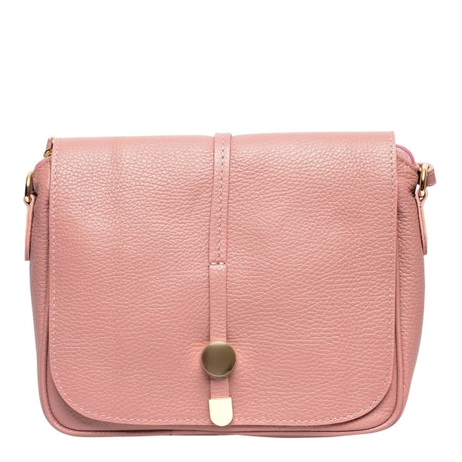 Renata Corsi Pink Italian Leather Shoulder Bag
