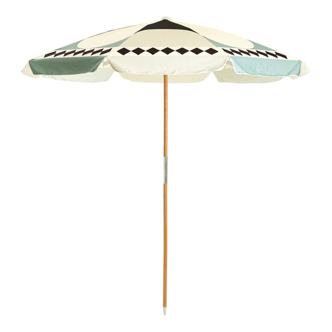 Business & Pleasure Co The Amalfi Umbrella, Green Diamond
