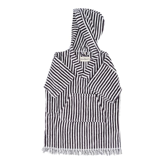 Business & Pleasure Co The Kids Poncho, Ages 4-7 Laurens Navy Stripe