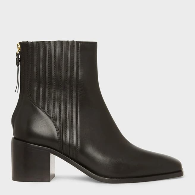 Hobbs London Black Willa Leather Ankle Boots