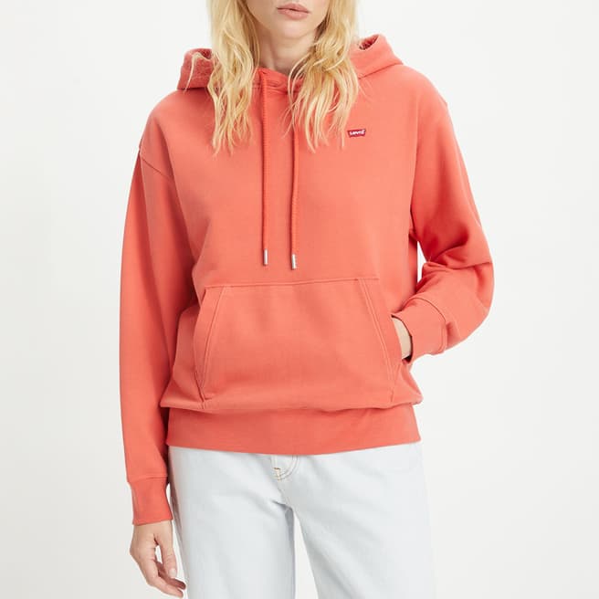 Levi's Coral Standard Cotton Hoodie
