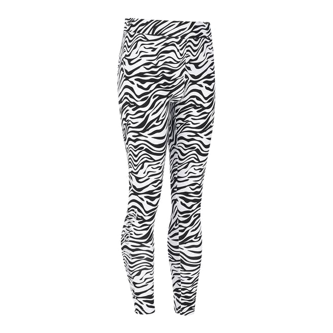 Juicy Couture Girl's Black/White Cotton Printed Leggings