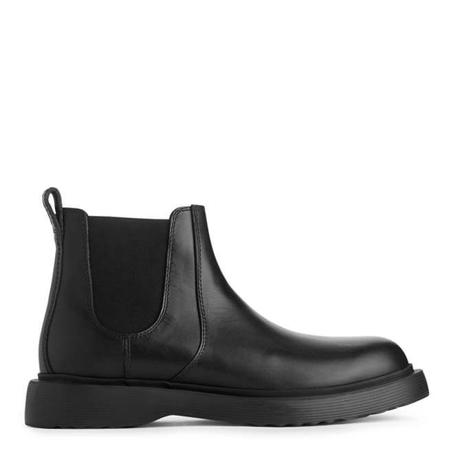 ARKET Black Leather Boots