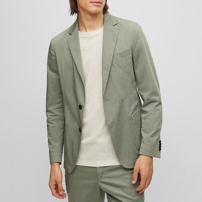 BOSS Green Hanry Cotton Blend Suit Jacket