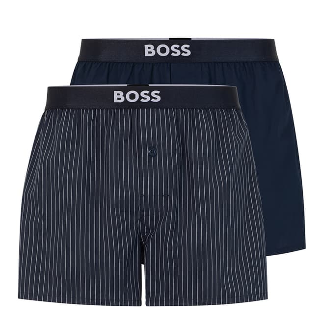 BOSS Navy Boxer Shorts 2 Pack