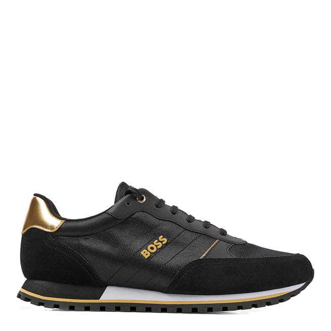 BOSS Black/Gold Parkour Runn Trainers