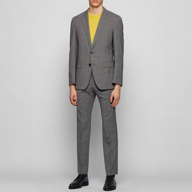 BOSS Grey Herrel/Grace 2 Piece Wool Blend Suit